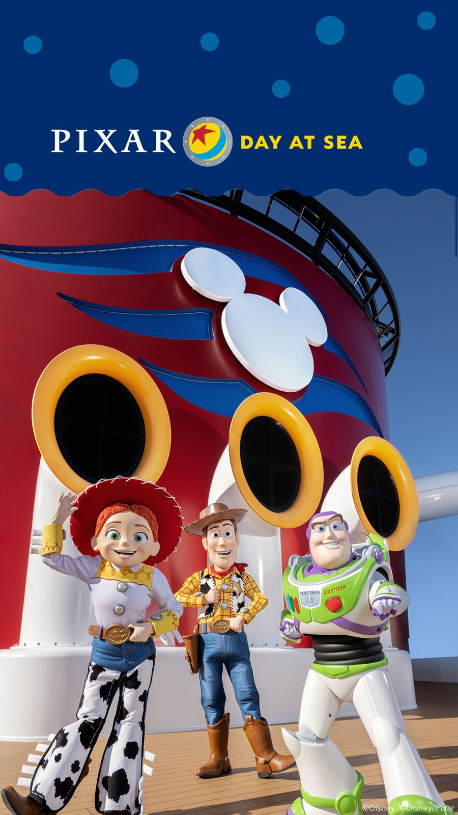 Personajes Pixar en Disney Cruise Line