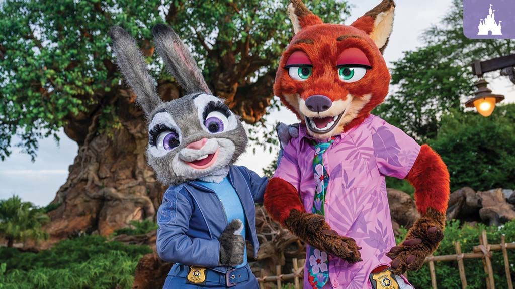 Judy Hopps y Nick Wilde en Animal Kingdom